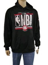 New $80 NBA Men's Black Pullover Hiodie Western Conference Logo Basketball XL