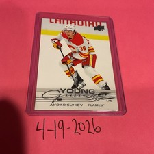 2025-26 Upper Deck Series 2 Aydar Suniev YOUNG GUNS Calgary Flames NHL