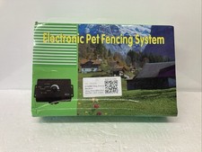 Electronic Pet Fence System Used To Keep Dogs Safety Within A Set Boundary 