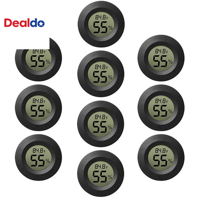 10-Pack Mini Thermometer Hygrometer, Small Digital Electronic Temperature Humidi