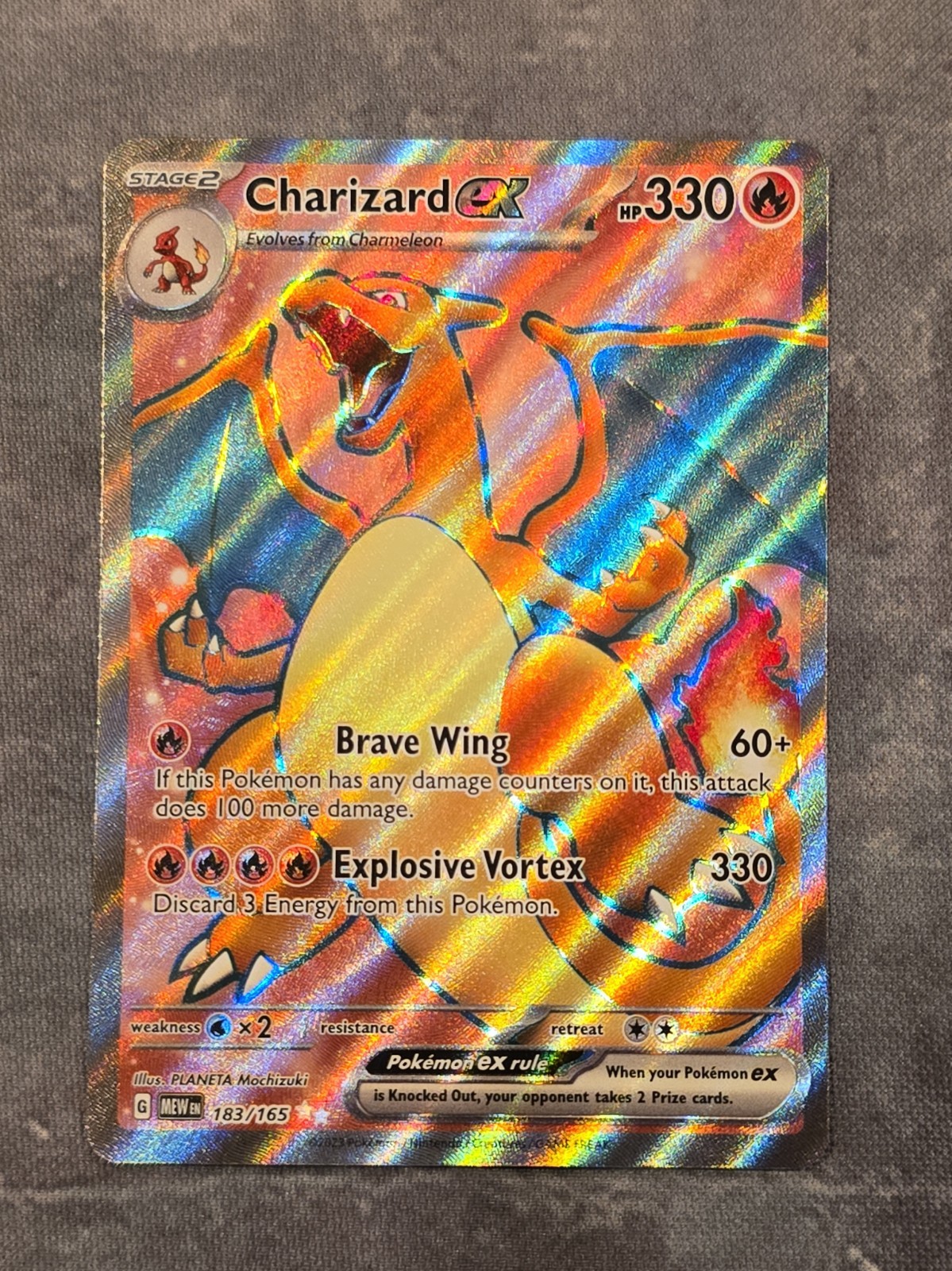 Charizard EX 183/165 Scarlet &Violet 151 Holo Full Art (NM)!