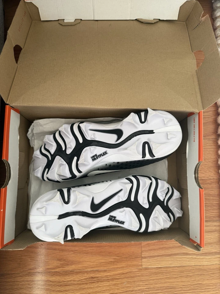 Botines de béisbol Nike Vapor Ultrafly Keystone 6Y negros blancos Foto 4 de 4