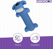Original Loofa Latex Dog Toy - Squeaky Toy for All Dogs - Easy-to-Clean Squea...
