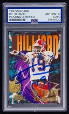 Ike Hilliard Signed 1997 Skybox Impact Rookie Card #226 (PSA) New York Giants. rookie card picture