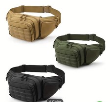 MARSUPIO UOMO DONNA TATTICO MILITARE SPORTIVO MULTITASCHE 6 SCOMPARTI DA LAVORO