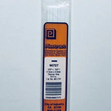 Plastruct 90727 Styrene Rectangle Strip 0.020"x 5/32"x 10" (10)