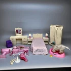 Barbie Wolverine Vintage Bedroom Set Wardrobe Armoire, Dresser, Bed w/Mattress
