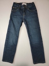 Wranglers Boys Size 8 Slim Classic Straight Jeans Dark Wash Adjustable Waist