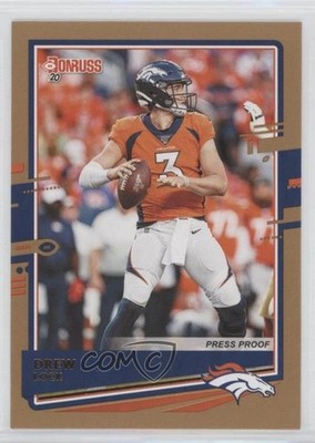 2020 Panini Donruss Photo Variation Press Proof Bronze Drew Lock #87 8k4