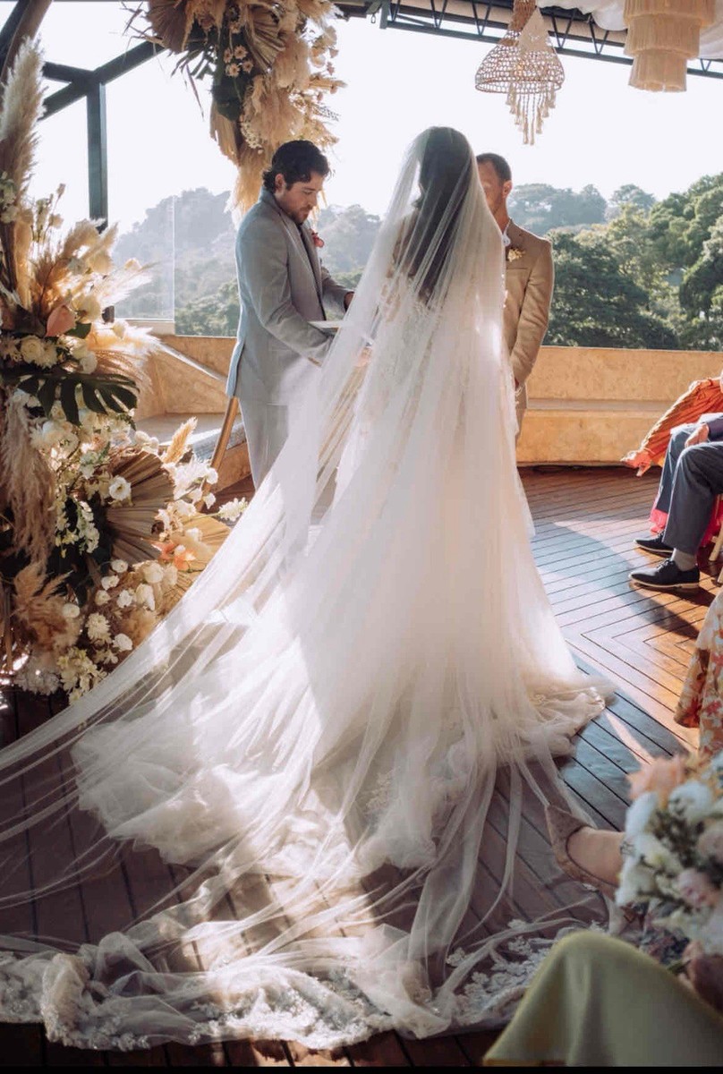 Galia Lahav Gia Veil Galia Lahav, Gia Cathedral Veil Wedding Dress Save 72  main image 3