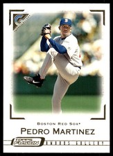 Pedro Martinez 2001 Topps Fusion #193 Red Sox MLB READ FREE SHIP AutographDen