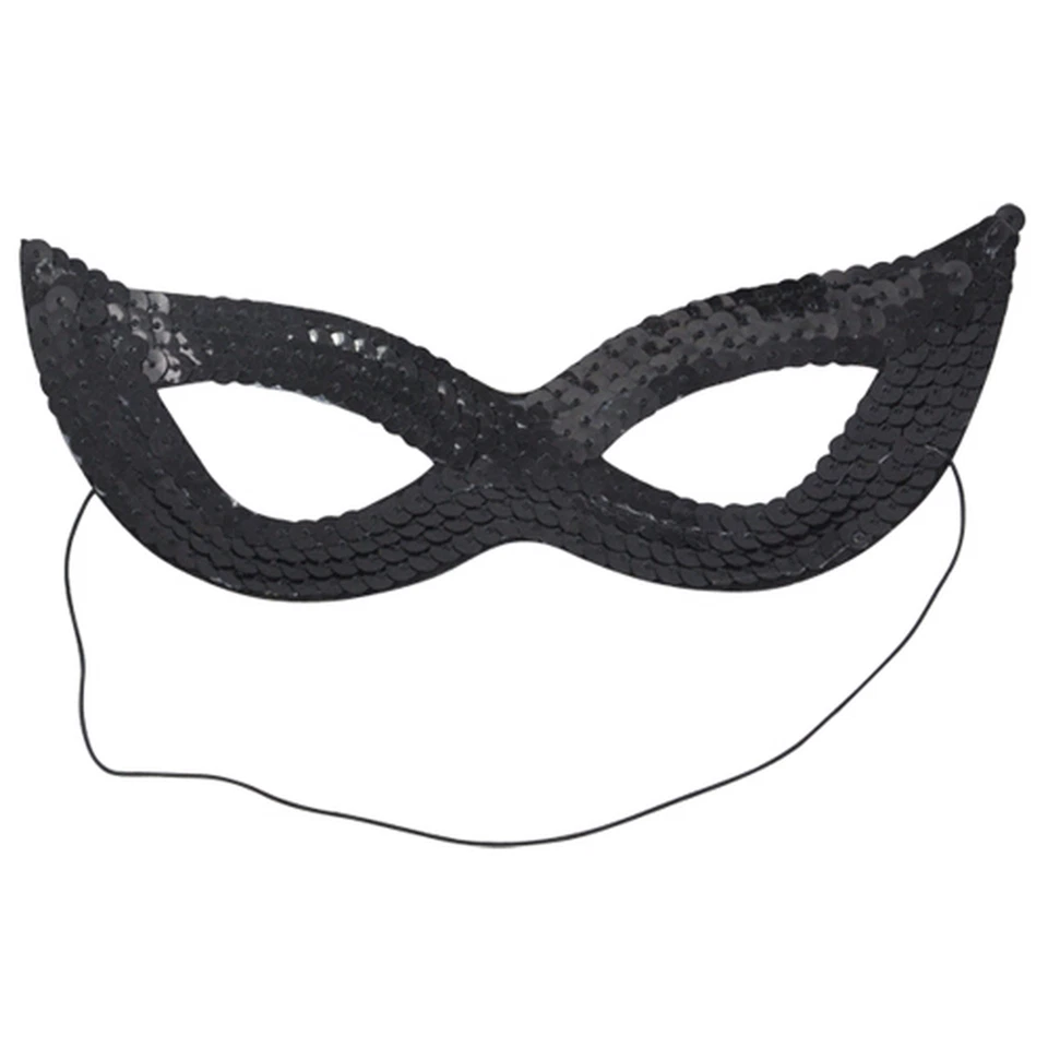 ACCESOTECH Cat Sequin Eye Mask Womens Masquerade for Fancy Dress Party Carnival Ball Sexy
