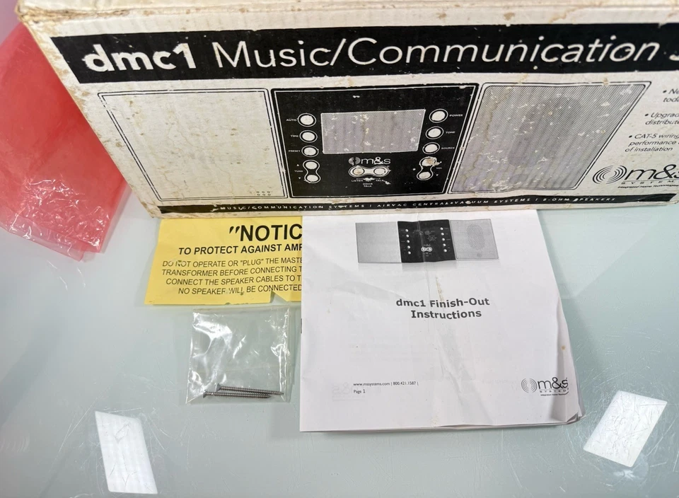M&S Systems DMC1 Music Communication System Intercom Master Station w/Box *READ* - Image 2 of 4