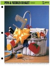 Pins  Needles Basket  Annie's Plastic Canvas Club Gifts PCC315-04