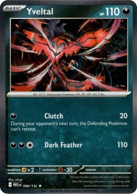 Yveltal - 088/132 - Mega Evolution - Holo
