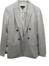 Brand New Ann Taylor Houndstooth Double Breasted Lavender Blazer Size 6  180