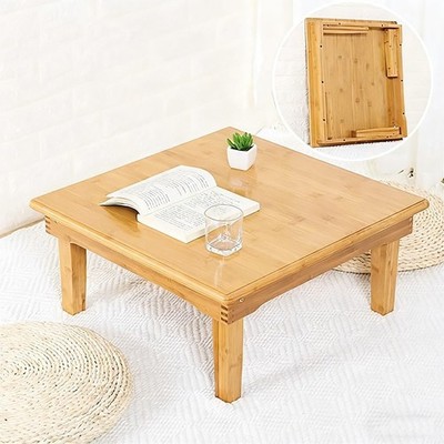 SH-tables Japanese-Style Bamboo Computer Desk, Low Multi-Function Dining Table -