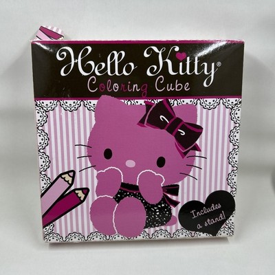 Hello Kitty Coloring Cube 300 Pages w/ Stand Sanrio 2010 Unused Open Box