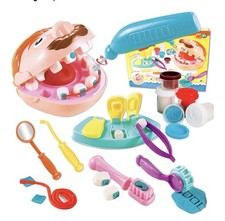 Little Dentist Color Dough Set, Dental Tools Kit Drill and Fill US SELLER