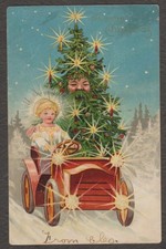 U.. - TWO USED CHRISTMAS POST CARDS - 1907 & 1917 -