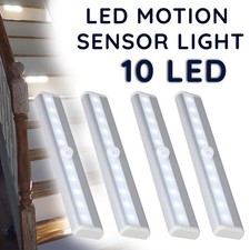 Battery Operated LED Bathroom Night Light PIR Motion Activated Seat Sensor