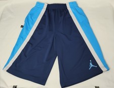 Nike Air Jordan Boys Shorts Youth L 12-13 Blue Dri-Fit Athletic...