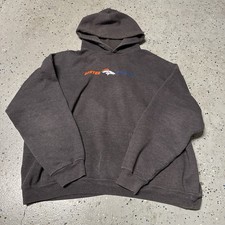 Y2K nfl Denver broncos Russell athletic style hoodie