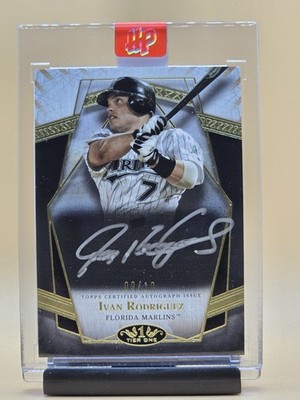 2022 Topps Tier One Ivan Rodriguez  09/10  On-Card Autograph Marlins HOF