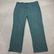 VINTAGE French Trousers Adult 39x30 Green Workwear Chore Distressed Utility Mens