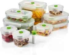 Lasting Freshness Vacuum Seal Food Storage Containers with Hand Pump – BPA-Free