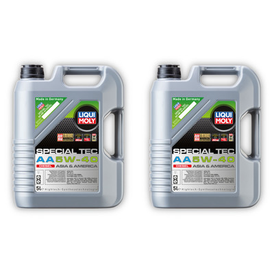 2x 5L LIQUI MOLY 21332 Motoröl Special Tec AA 5W-40 Diesel Kanister 5 Liter