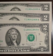 Birthdate April 19th 1940-2000 $2 Note