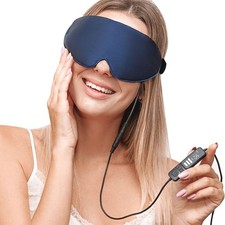 Heated Eye Mask, USB Heated Eye Mask with Temperature and Timer Control