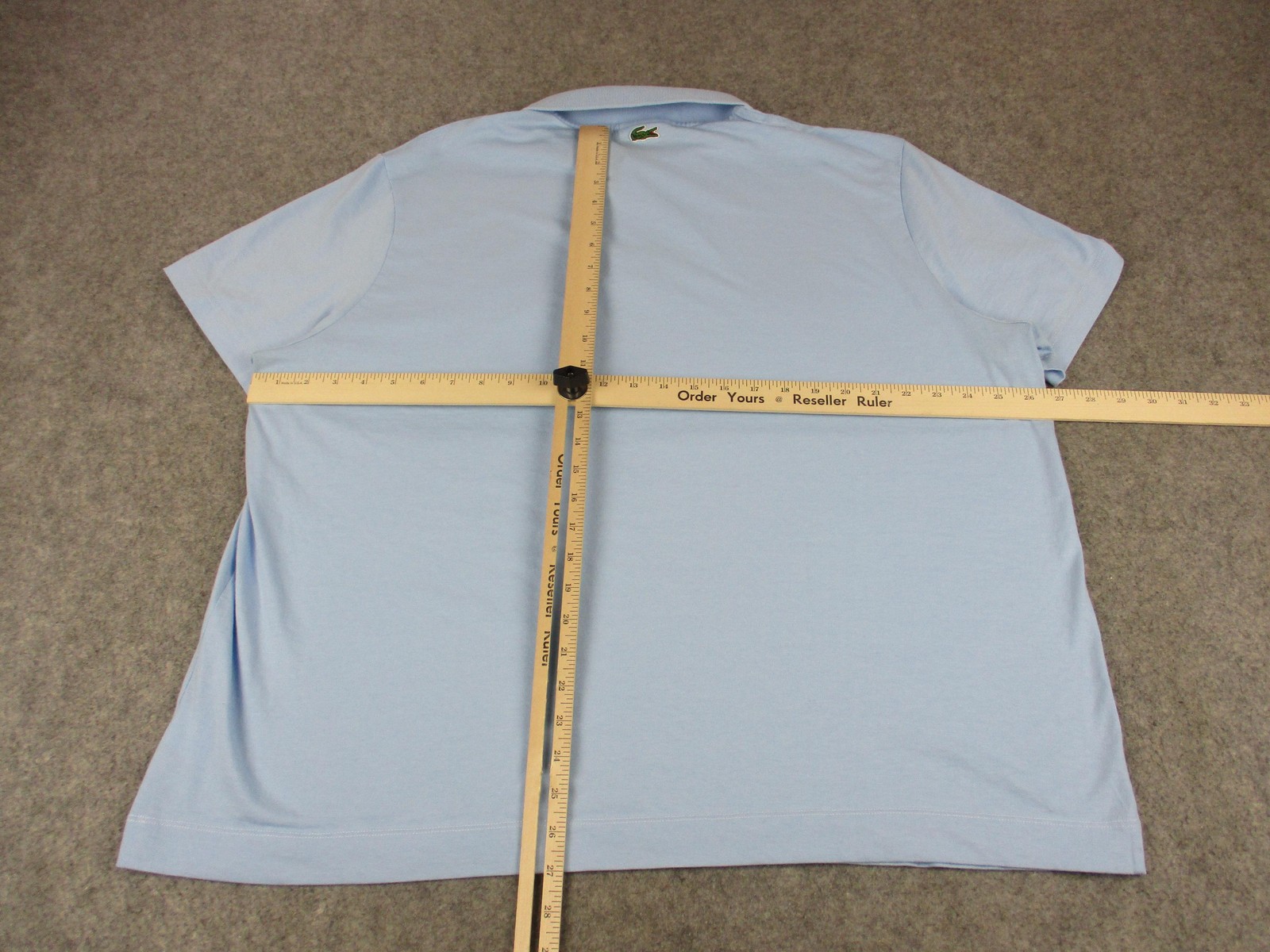 Lacoste Polo Shirt Mens 4XL XXXXL Big Tall Blue Big Croc Logo Cotton Tennis Golf thumbnail 9