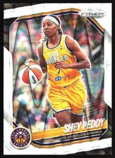 Shey Peddy 2025 Panini Prizm WNBA White Seismic Prizms #136 Los Angeles Sparks