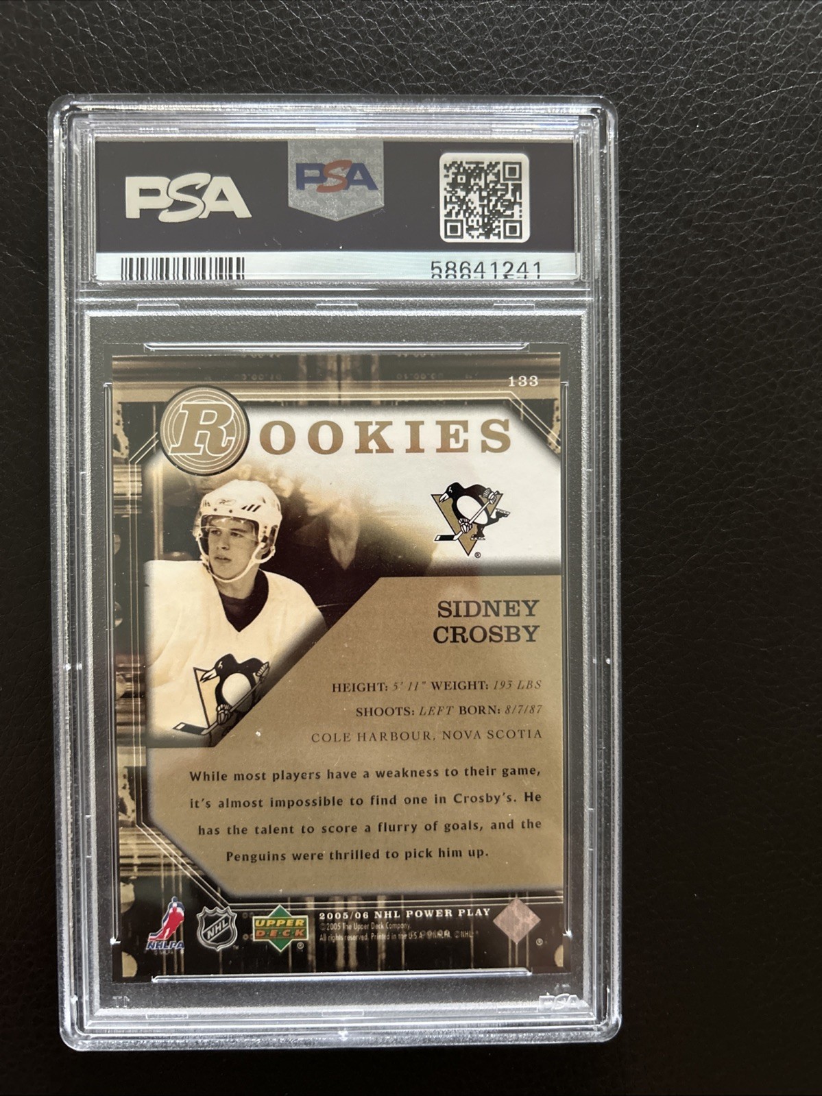 2005-06 Upper Deck Power Play - Rookies Sidney Crosby #133 (RC) view 2