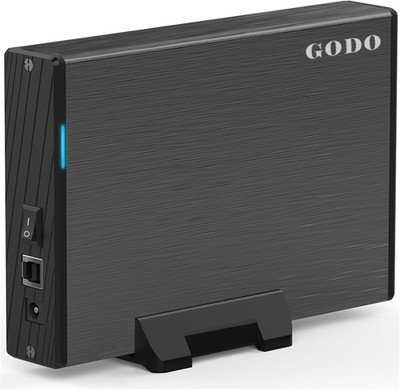 USB 3.0 to 3.5 Inch Hard Drive Enclosure, Vertical External Black