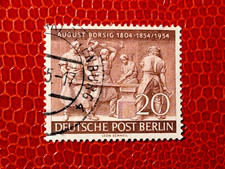 BERLIN '54 Mi125 Schmiedegruppe August Borsig Briefmarke Stamp Timbre Sello used