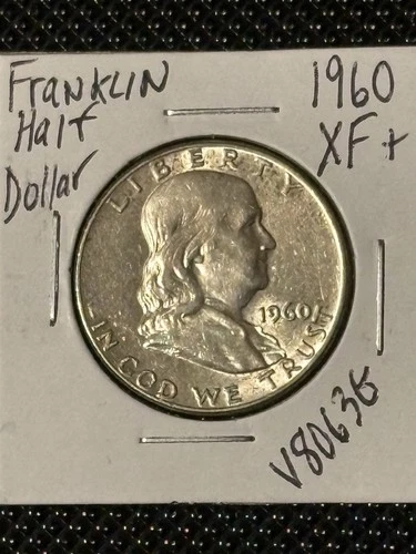 1960 Franklin Half Dollar  XF+