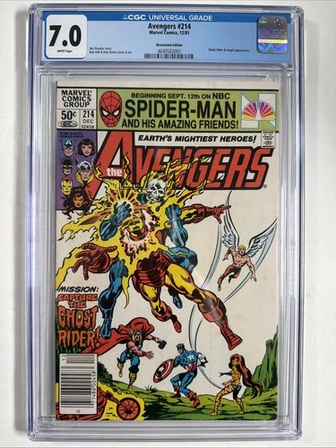 The Avengers #214 Newsstand Variant (Marvel Comics Dec 1981) CGC Grade 7.0
