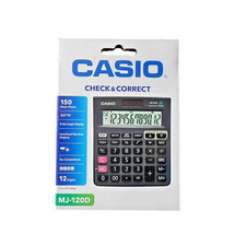 CASIO MJ120D MJ-120D DESKTOP CALCULATOR -12 digit display,150 step recheck
