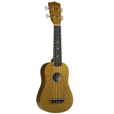 Diamond Head Hot Rod Series Ukulele, Soprano Size, Sparkle Champagne Gold