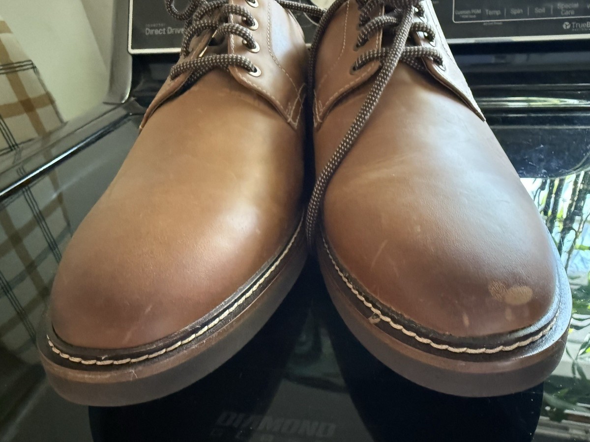 Men\'s Nunn BushBrown Leather Lace-Up Comfort Shoes Nunn Bush Odell II Leather Wingtip Lace-up Boots, Cognac  main image 2