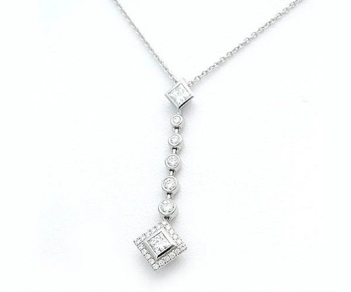 Tiffany & Co. Grace Diamond Necklace Pt950 0.47ct