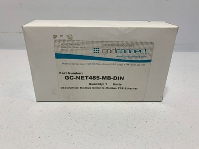 Gridconnect GC-NET485-MB-DIN Modbus RS485 Adapter Ethernet