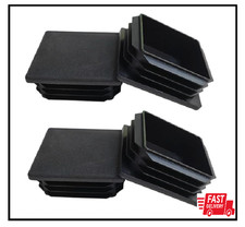 4 Pack 2'' Inch End Cap Square Tubing Black Plastic Plug,Tubing Post End Cap Sui