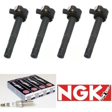 4 Ignition Coil Pack And Ngk Spark Plugs For 2013-2017 Honda Accord L4 2.4l 4 Ignition Coil Pack And Ngk Spark Plugs For 2013-2017 Honda Accord L4 2.4l