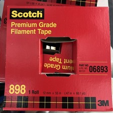 Scotch 3M Filament Tape 898 High Performance 12mm x 55m .47  x60 Yd