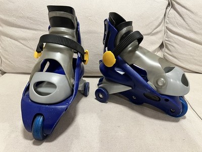 Fisher Price Easy Inline Rollschuhe - grau & blau - verstellbar 3-7