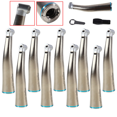 1-10 Pcs SANDENT Dental Fiber Optic LED 1:1 Contra Angle Low Speed Handpiece MX